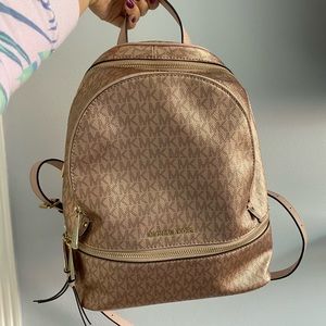 Gold Rose Michael Kors Backpack